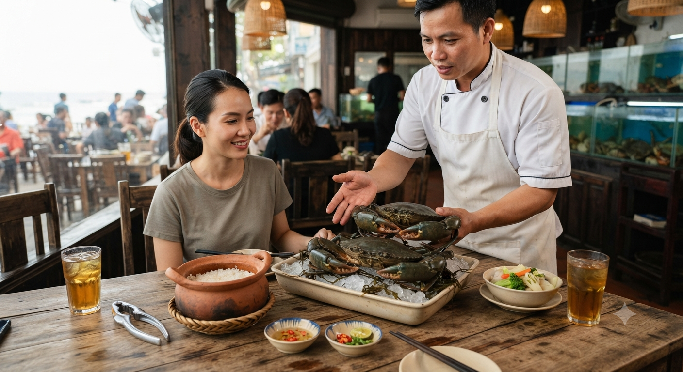 Cách chọn cua cho bàn ăn từ hai đến bốn người