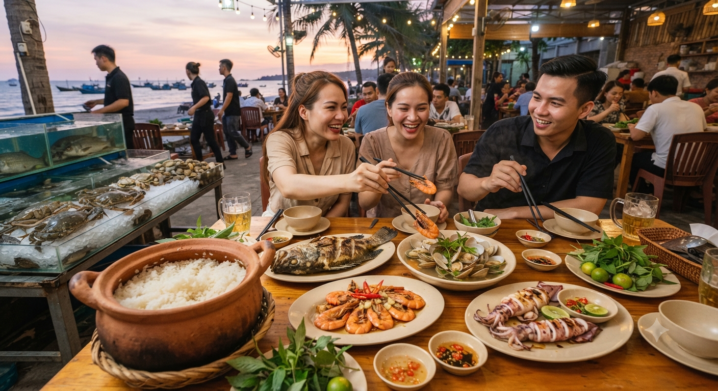 Khám phá thế giới hải sản tươi sống tại Xuyên Mộc